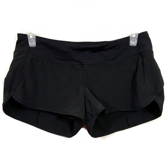 Lululemon Black Lined Activewear Running Shorts - Picture 2 of 5